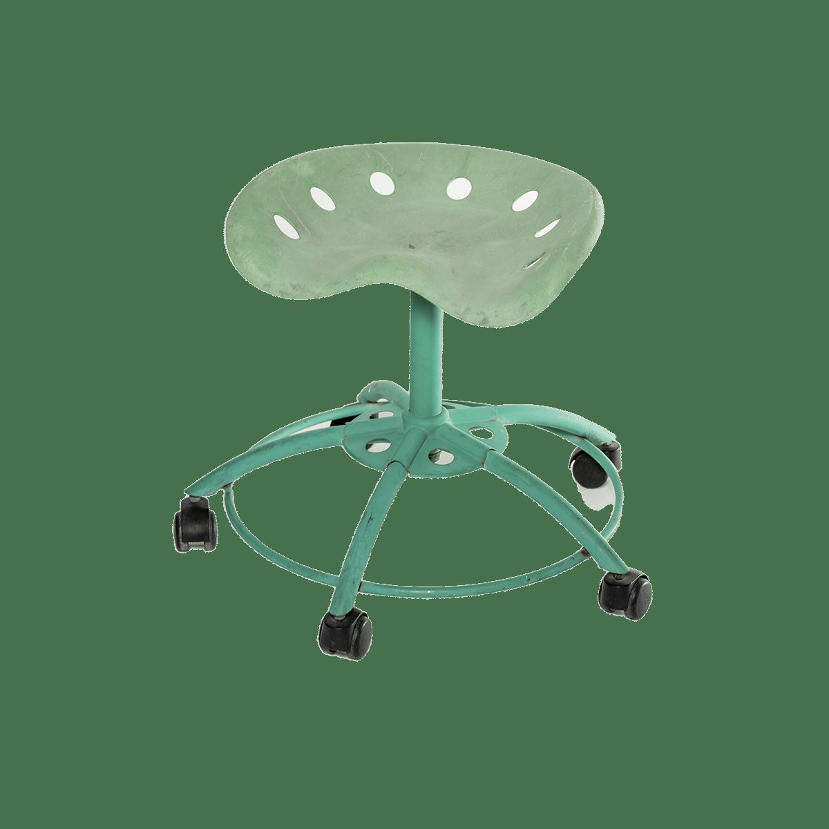 Silla Verde con Ruedas
