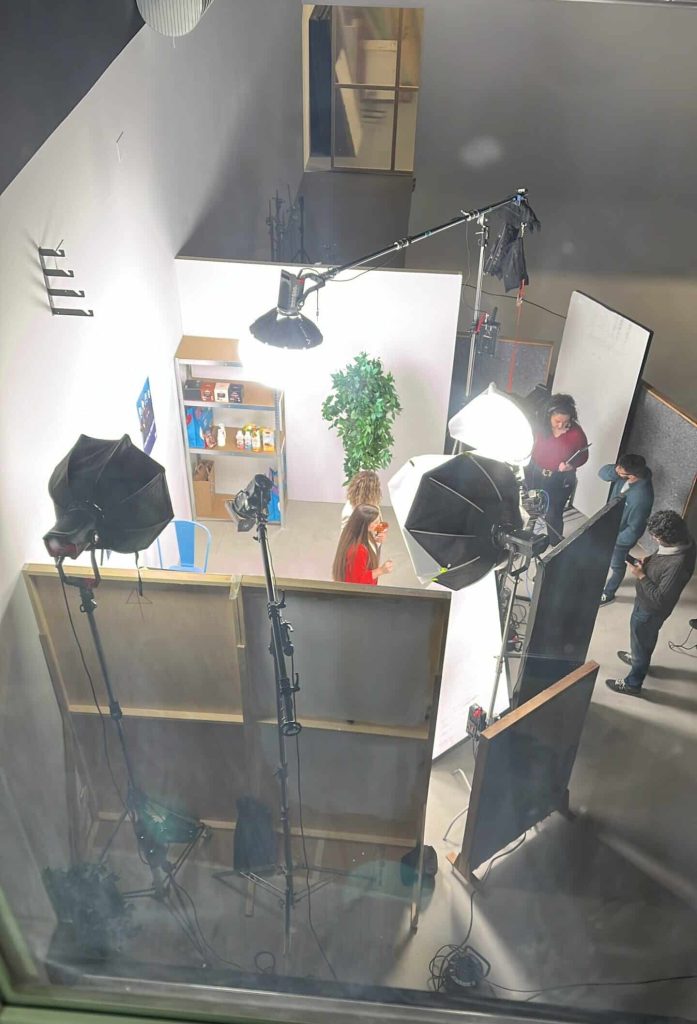 Set di un cliente nel teatro di posa di The Black Cactus Studios